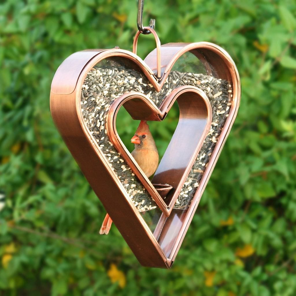 Heart FlyinThru Bird Feeder