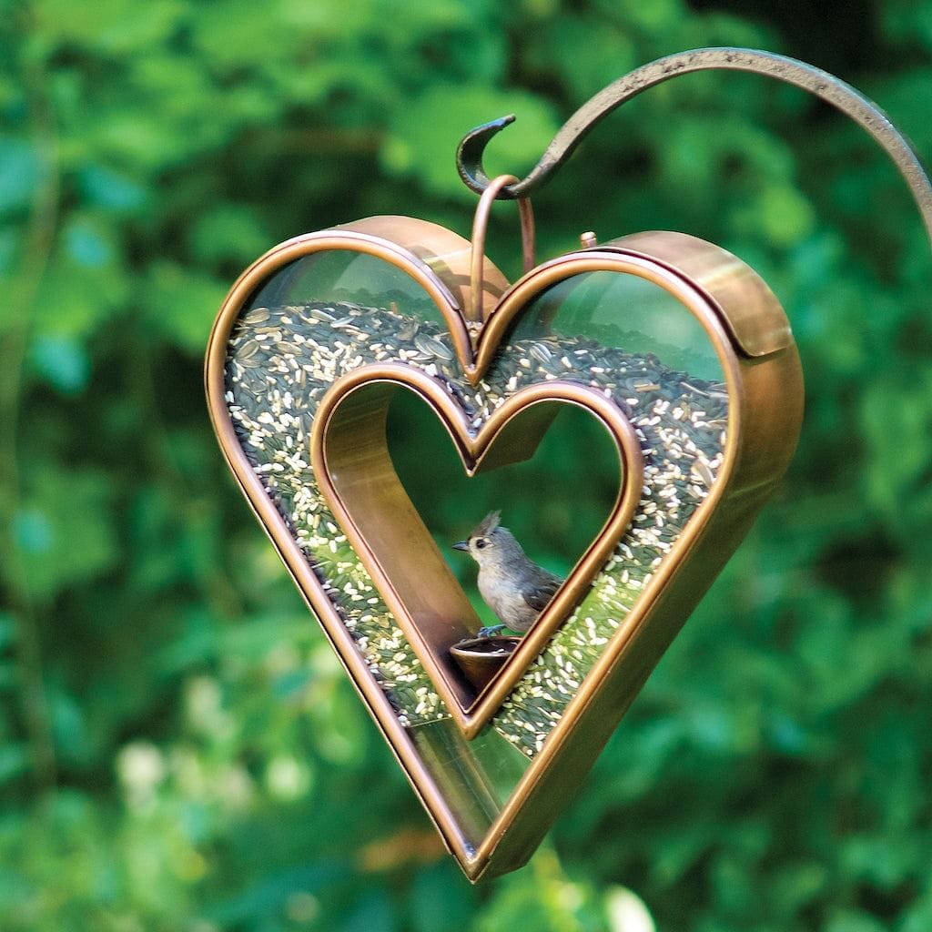 Heart FlyinThru Bird Feeder