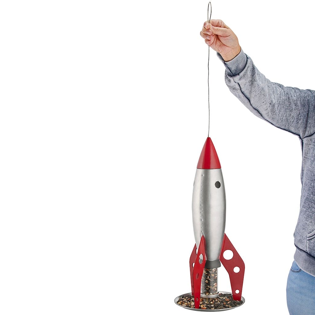 Rocketship Bird Feeder